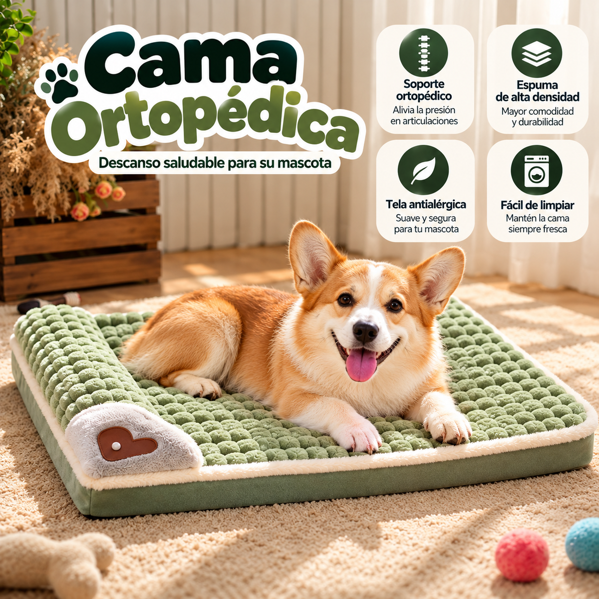 Cama Ortopedica para mascota