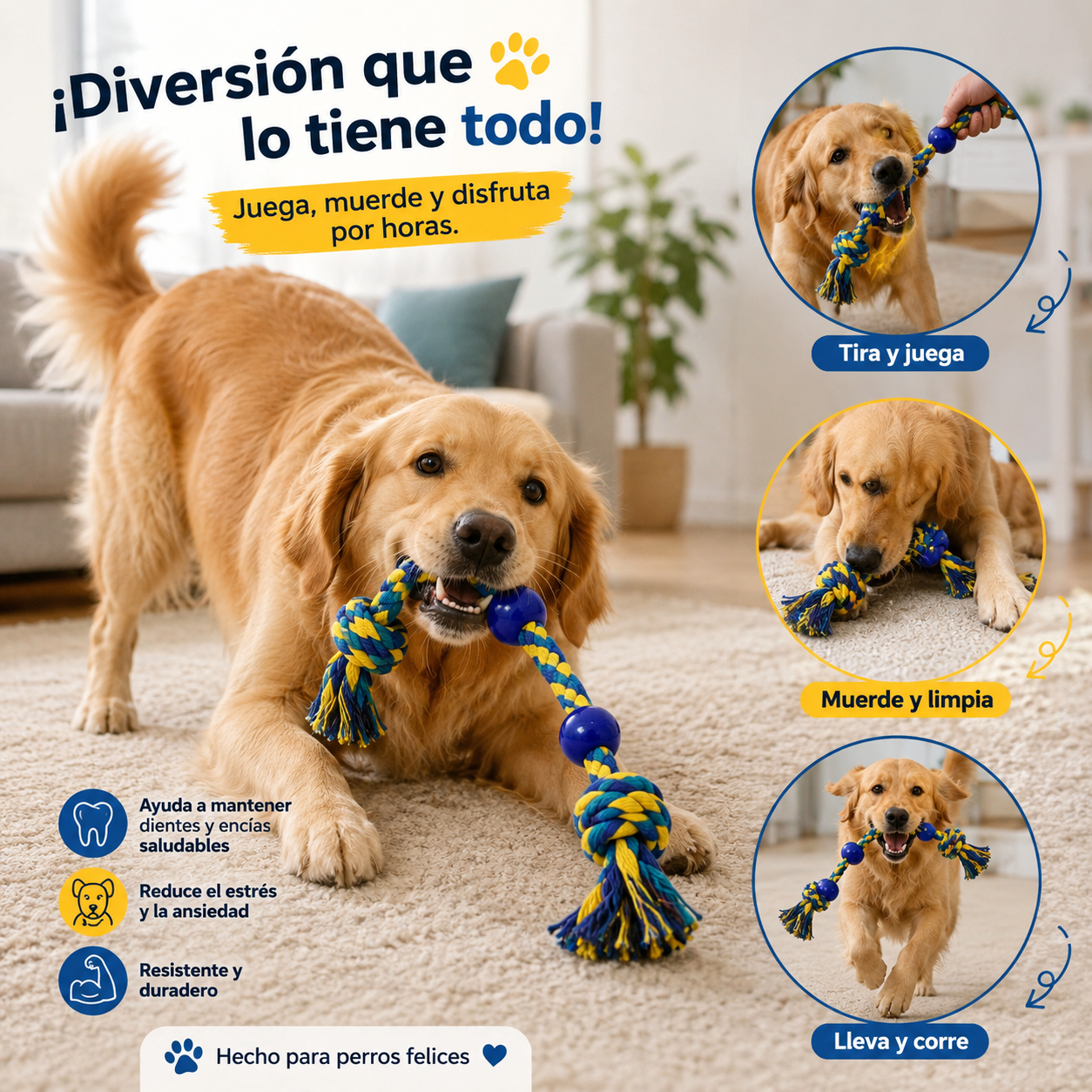 Juguete Doble lazo con pelota